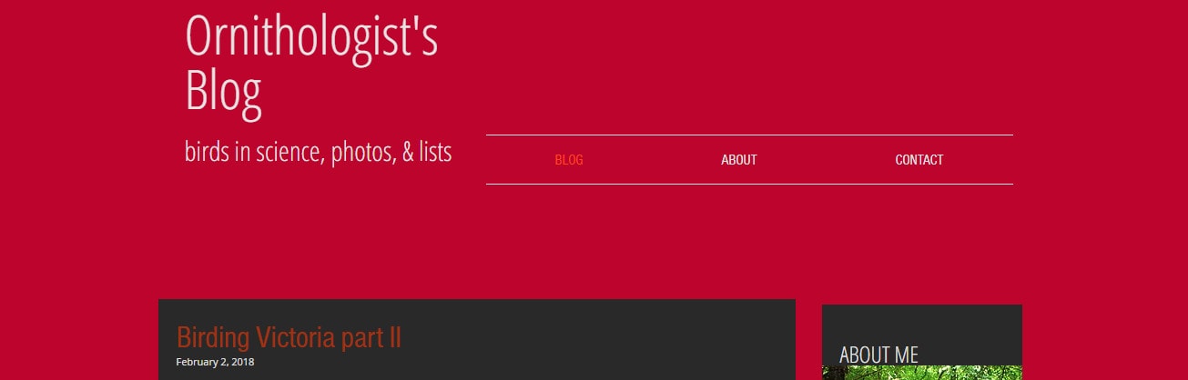 Ornithologist’s Blog