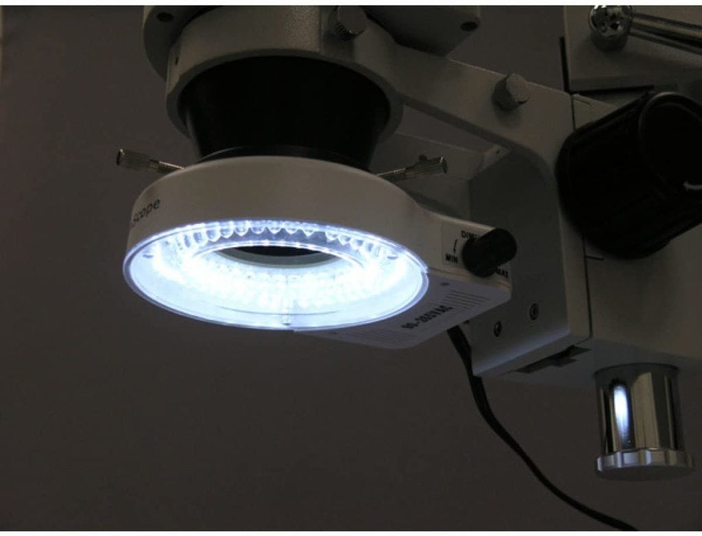 Stereo microscope light
