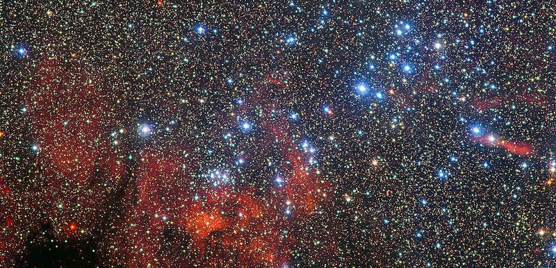 Galaxy and star cluster