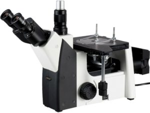 AmScope ME1200T 50X-500X Inverted Trinocular Metallurgical Microscope