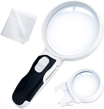 iMagniphy LED Illuminated Magnifying Glass