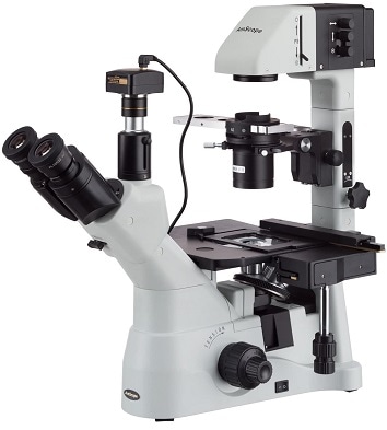 AmScope IN480TA-9M Digital Long Working-Distance Inverted Trinocular Microscope