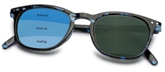 Optix 55 Progressive Multifocal Reading Sunglasses for Men & Women