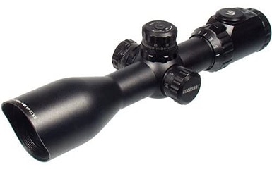 UTG 3-12X44 30mm Compact Scope, AO, 36-color Mil-dot, Rings , Black