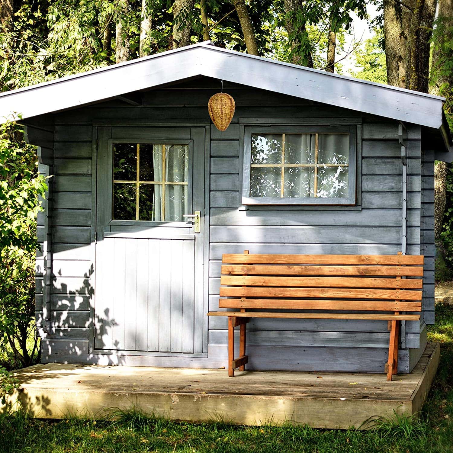 ARCHETYPE BRANDS Wasp Nest Decoy outside the house