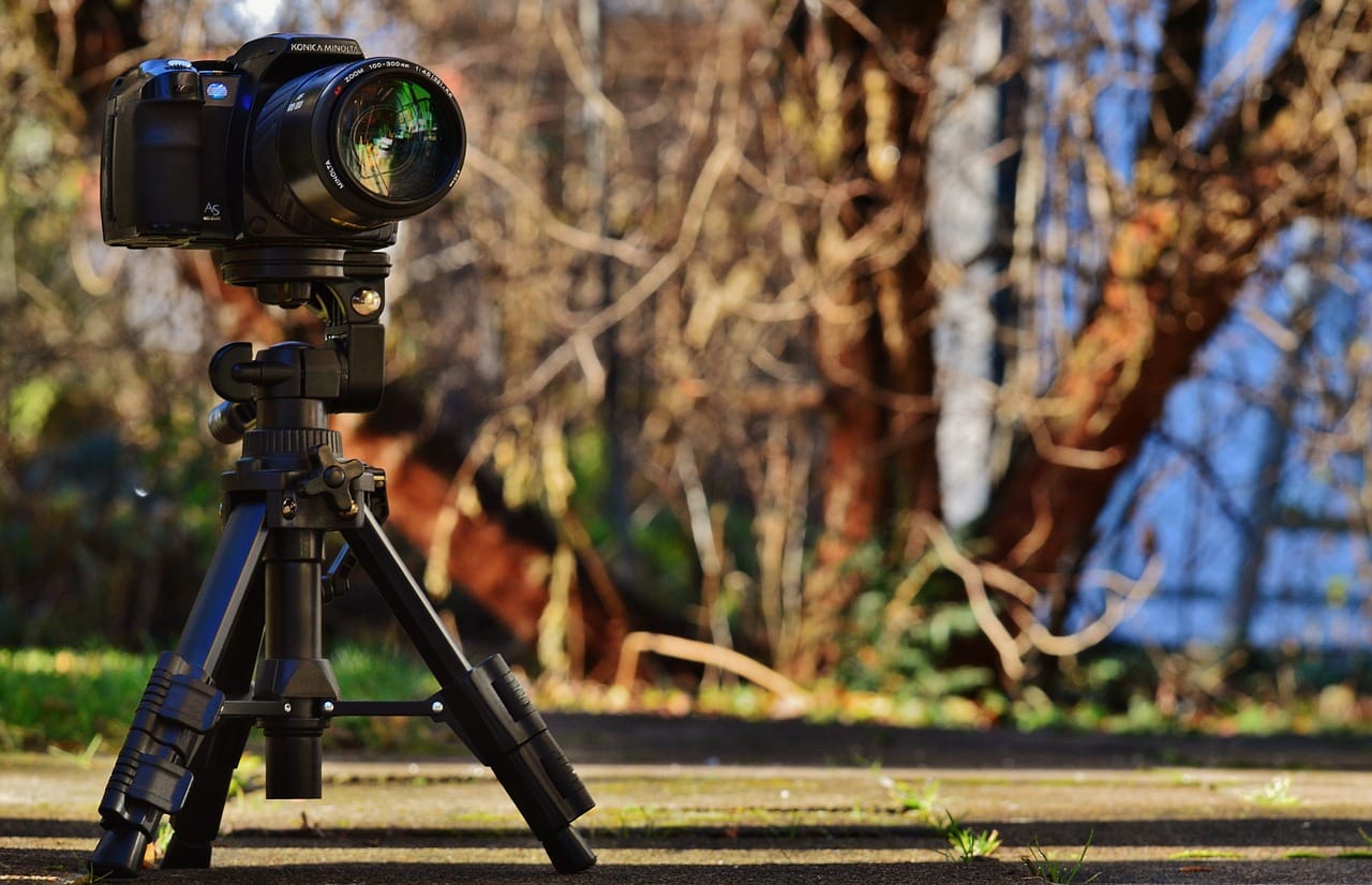 camera on tripod