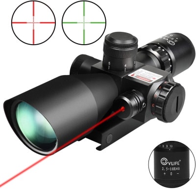 CVLIFE 2.5-10x40e Red & Green Illuminated Scope_Amazon