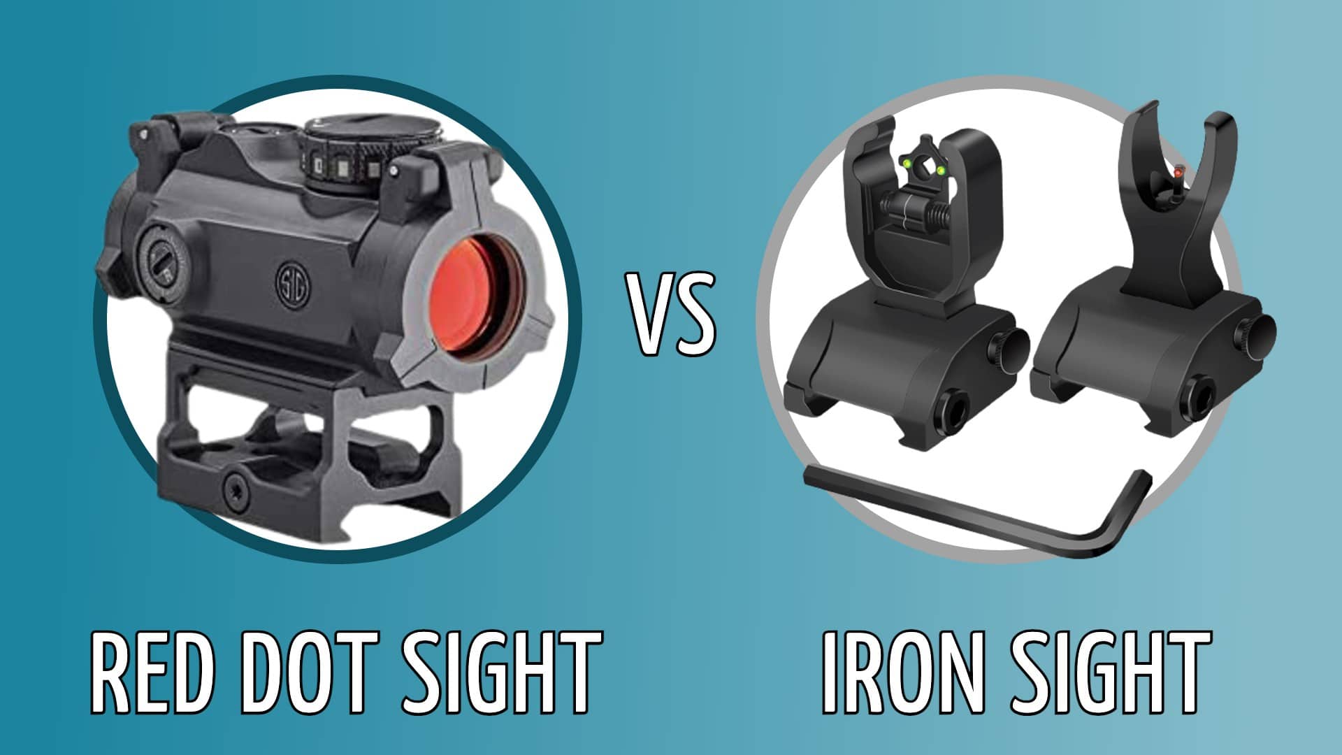 red dot vs iron sights