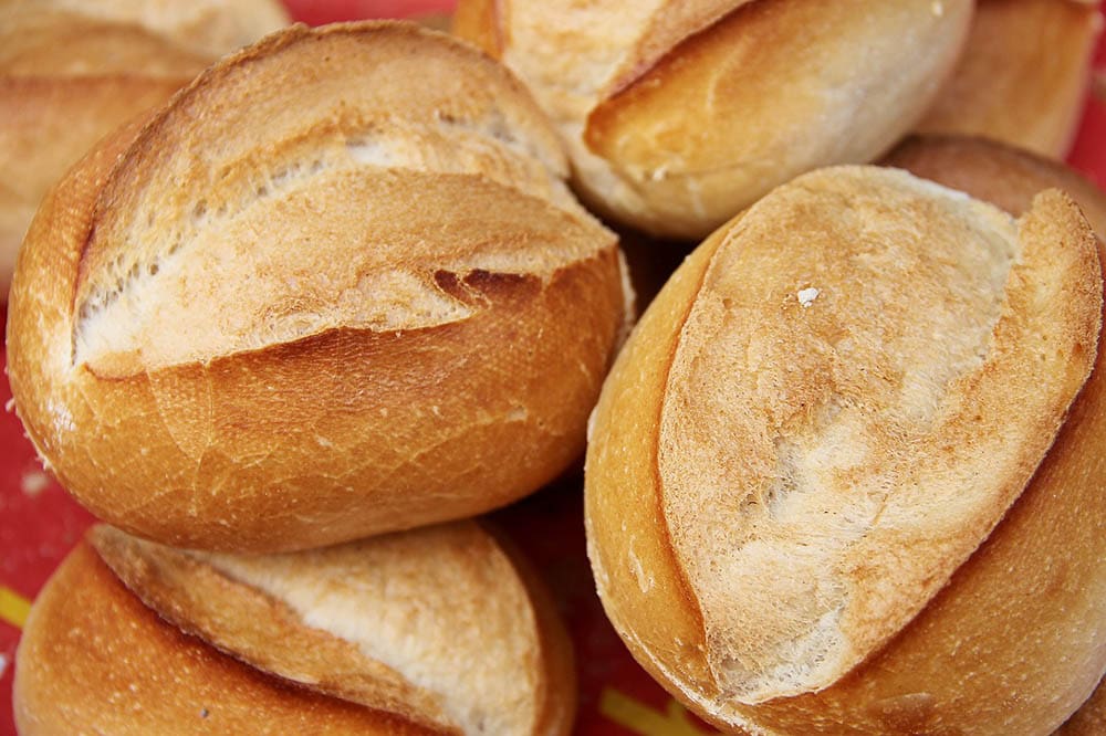 bread buns up close