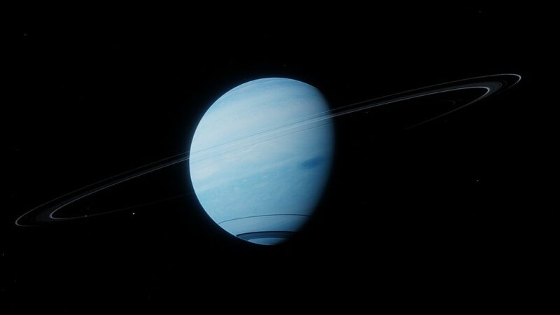 Neptune with rings