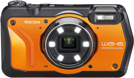 Ricoh WG-6 Webcam Orange Waterproof Camera