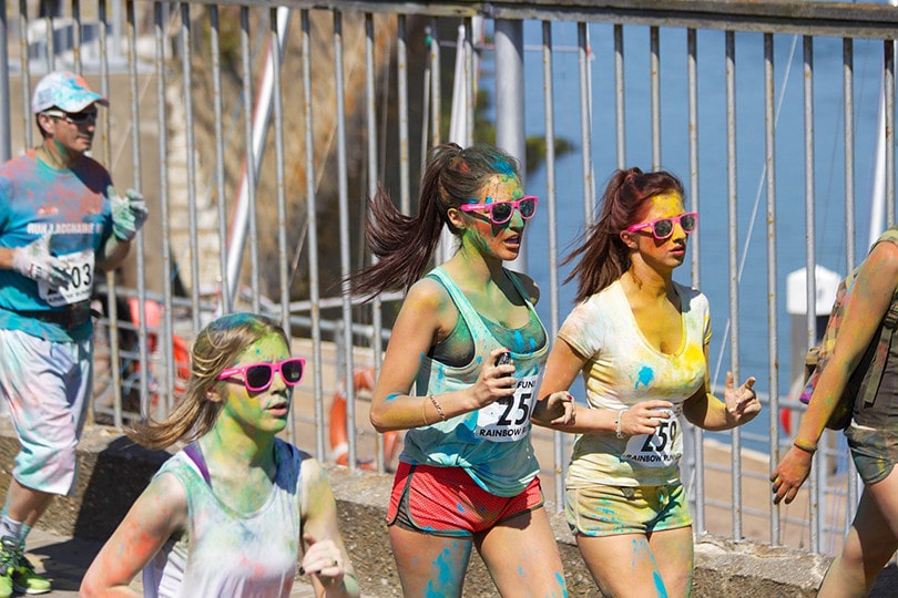 Woman Running Sunglasses