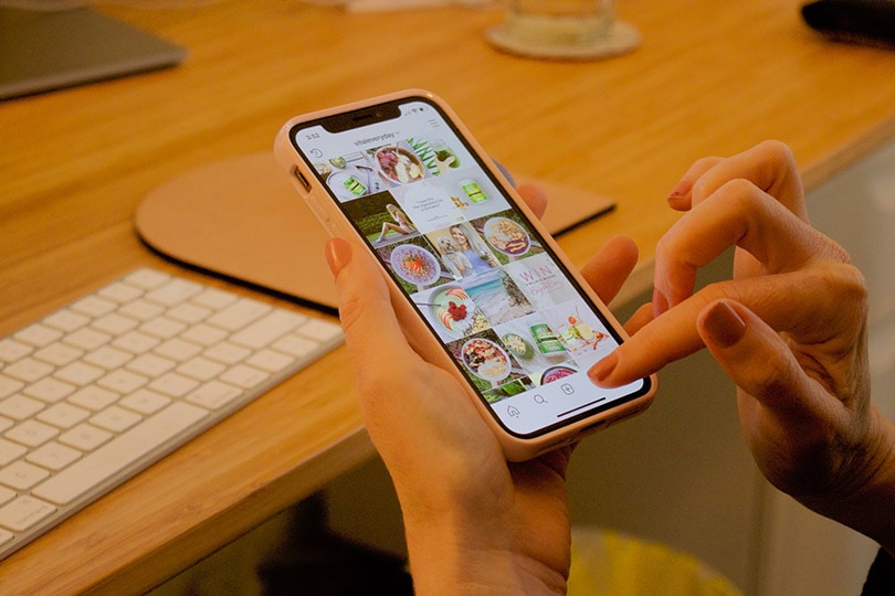 instagram app in a smartphone