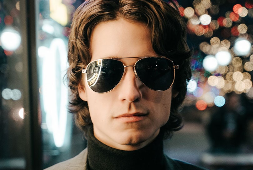 man wearing sunglasses