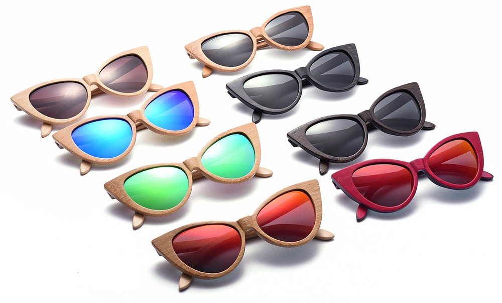 tinted cat-eye sunglasses
