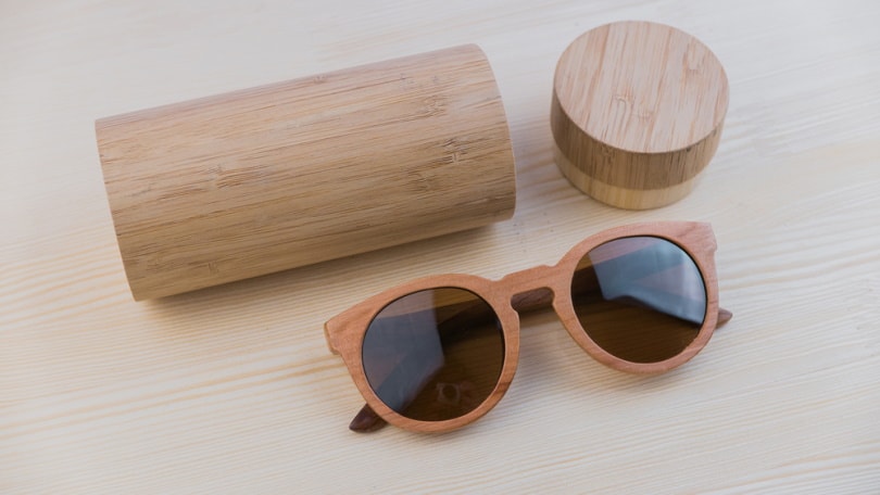 wooden frame sunglasses