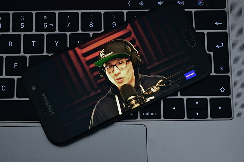 youtube app in a smartphone