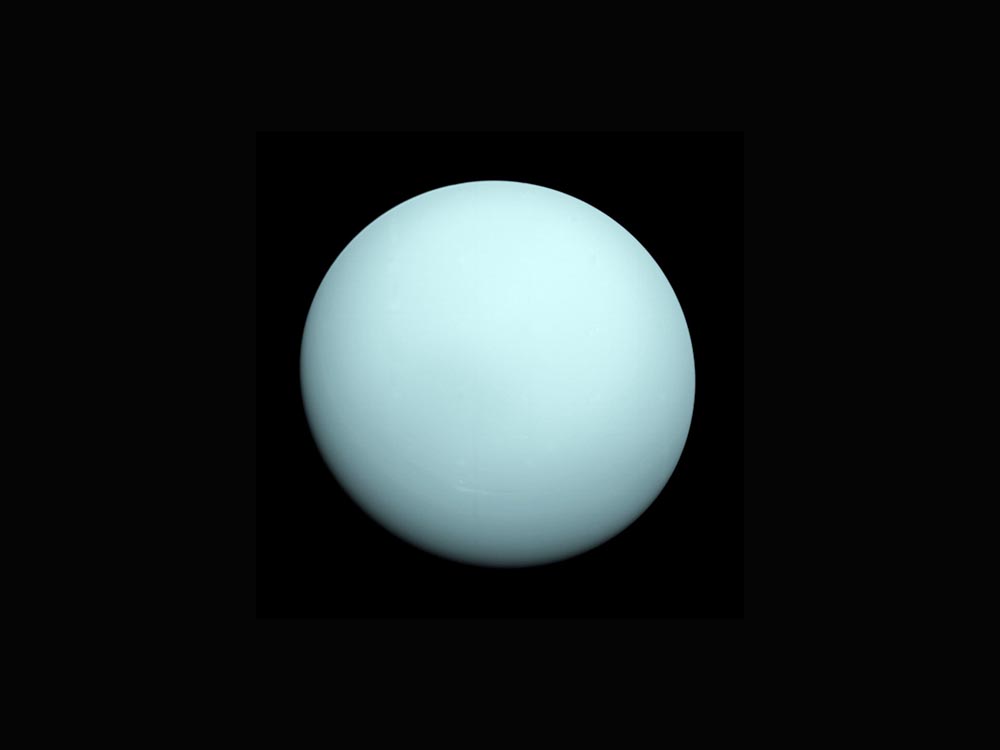 Uranus as seen on Voyager 2