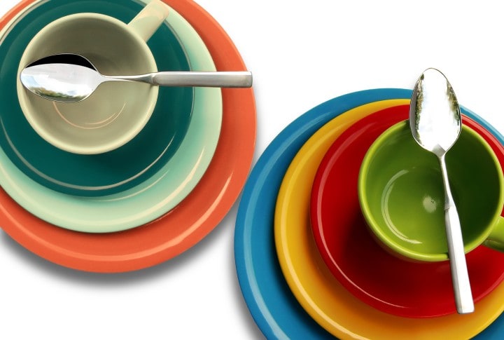 colorful dishes