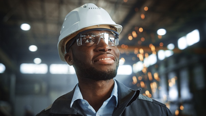 construction worker glass