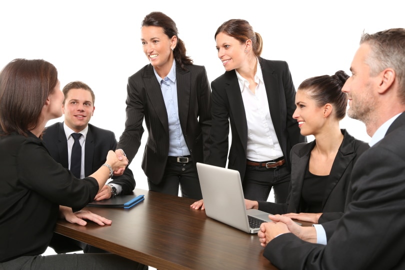 group of people in the office