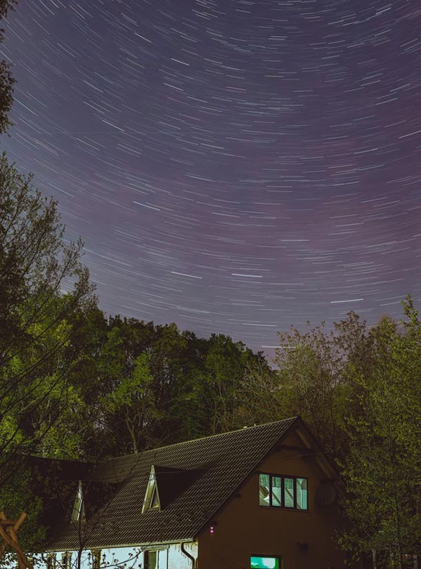 long exposure of stars