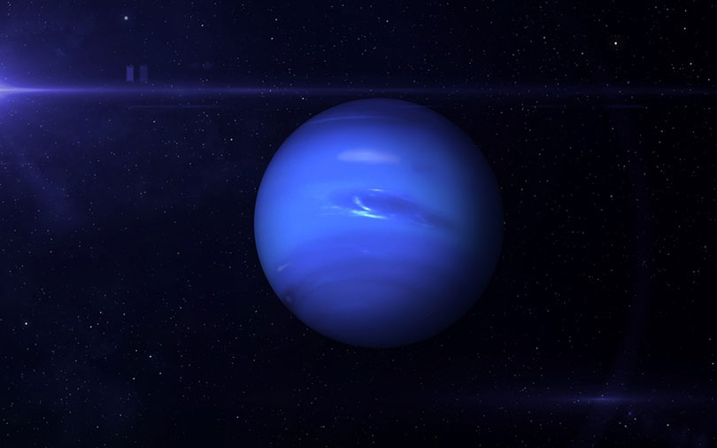 view of planet Neptune from space