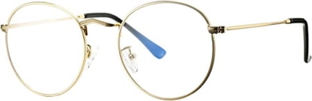 Pro Acme Classic Round Metal Clear Lens Glasses