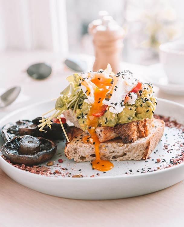avocado toast on a plate