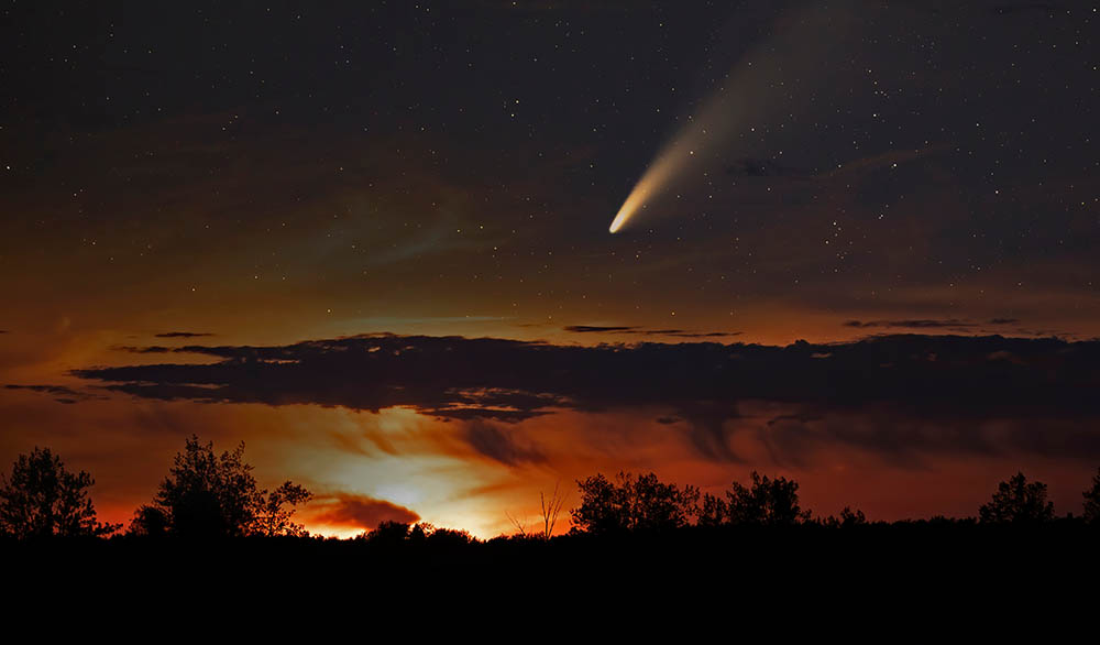 Comet Neowise as seen in Canada