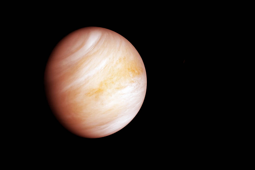 partial view of Planet Venus