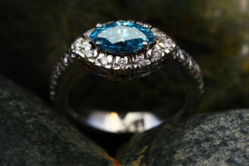 close up of a diamond ring