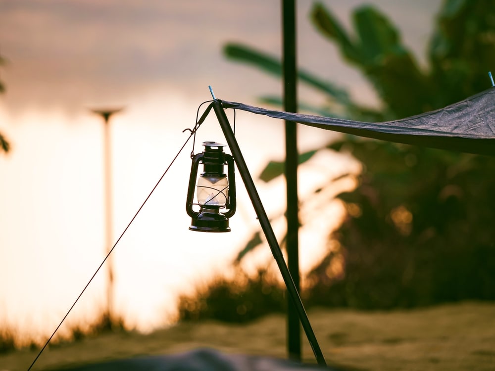 A camping lantern