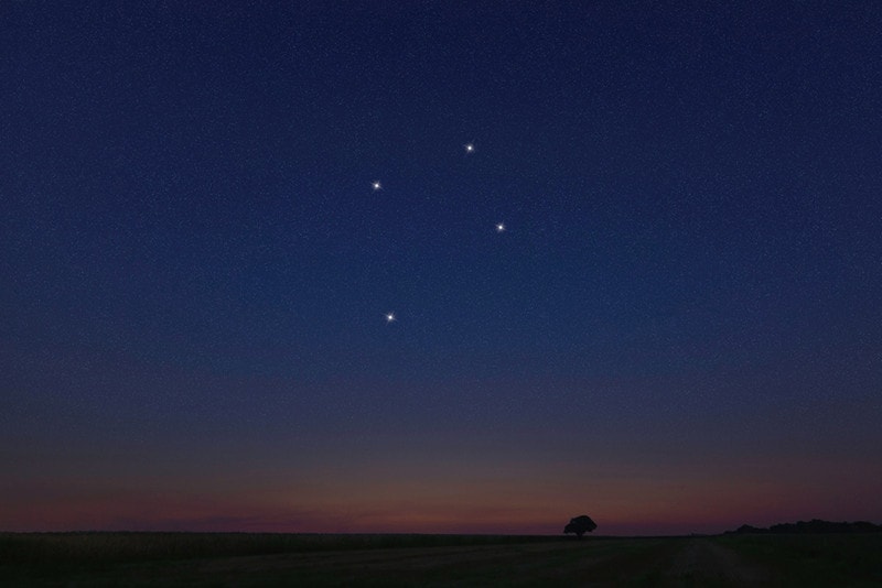 Crux star constellation