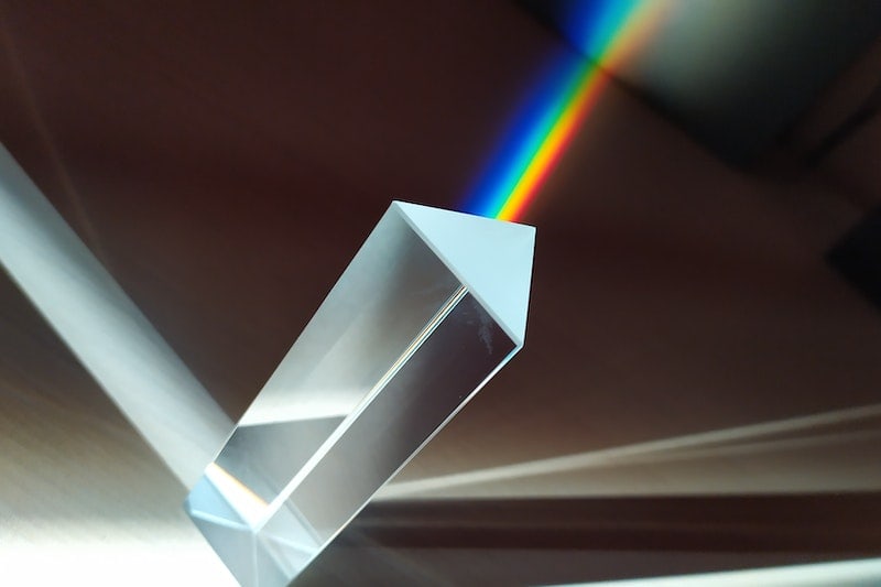 Light passing thru a prism