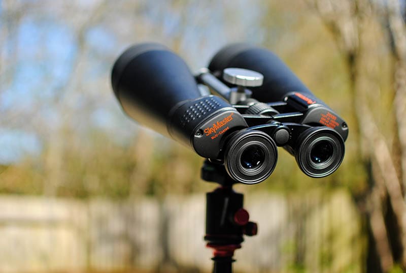 binoculars on a tripod