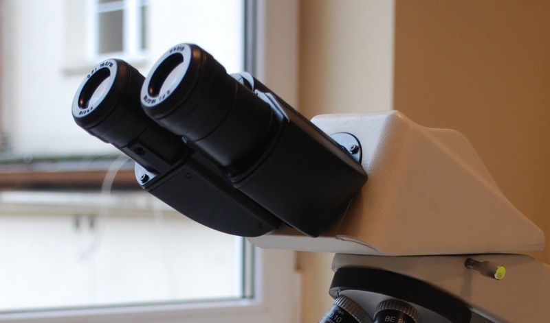 eyepiece of microscope