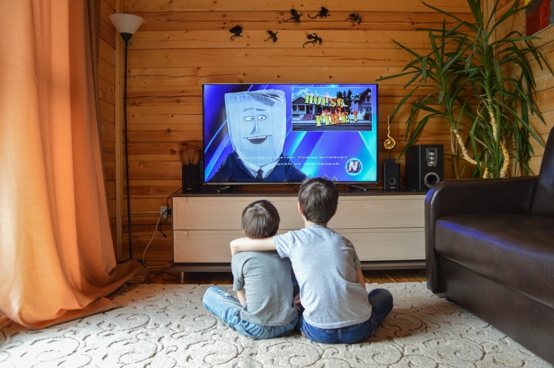 kids watching television