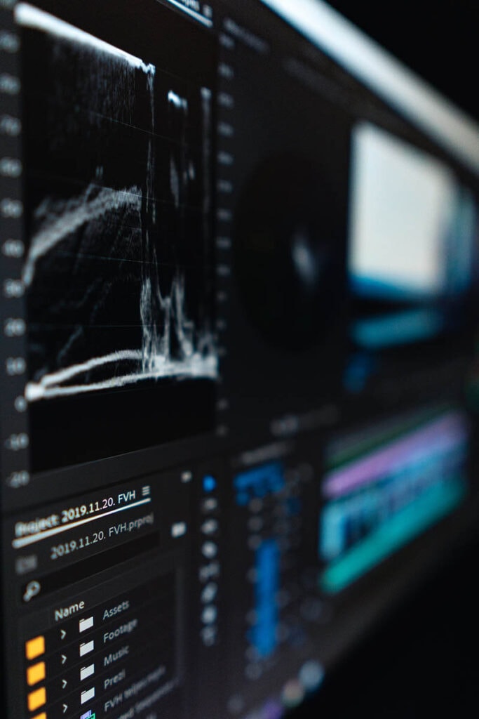 sound wave seen on the screen